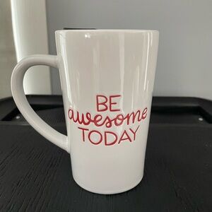 White and Red Inspirational Mug